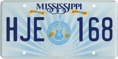 MS license plate HJE168