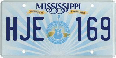 MS license plate HJE169