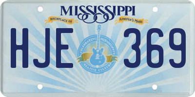 MS license plate HJE369
