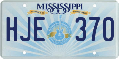 MS license plate HJE370
