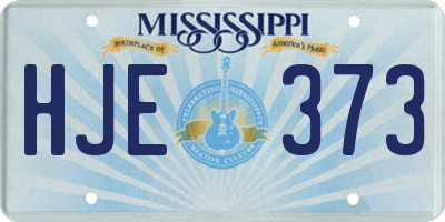 MS license plate HJE373
