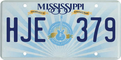 MS license plate HJE379