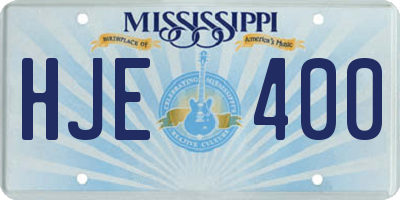 MS license plate HJE400