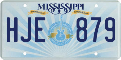 MS license plate HJE879
