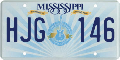 MS license plate HJG146
