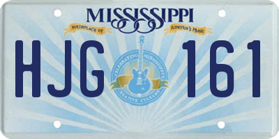 MS license plate HJG161