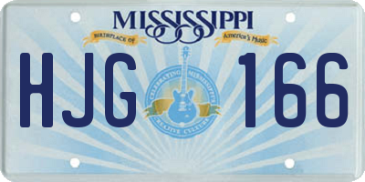 MS license plate HJG166