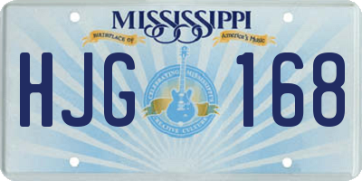 MS license plate HJG168