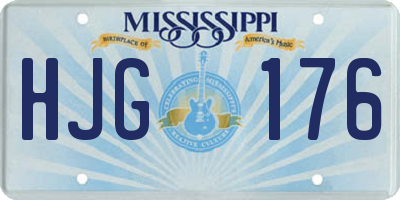 MS license plate HJG176