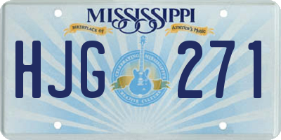 MS license plate HJG271
