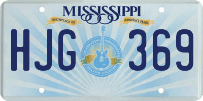 MS license plate HJG369