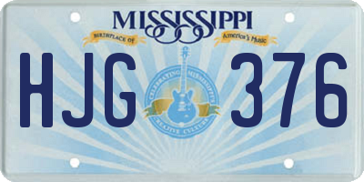 MS license plate HJG376