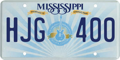 MS license plate HJG400