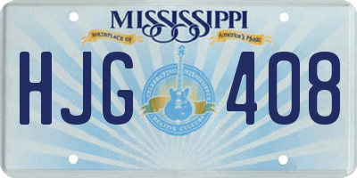 MS license plate HJG408