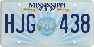 MS license plate HJG438