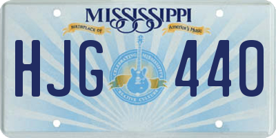 MS license plate HJG440