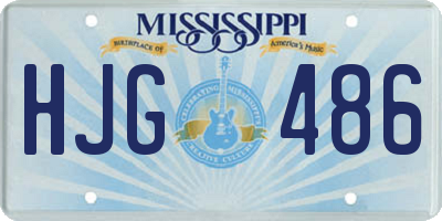 MS license plate HJG486