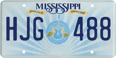 MS license plate HJG488