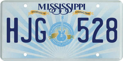 MS license plate HJG528