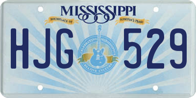 MS license plate HJG529