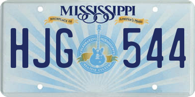 MS license plate HJG544