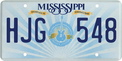 MS license plate HJG548