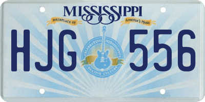 MS license plate HJG556