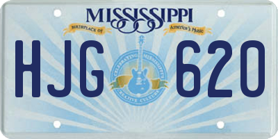 MS license plate HJG620
