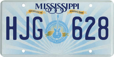 MS license plate HJG628