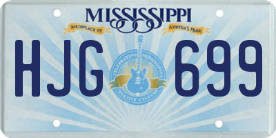 MS license plate HJG699