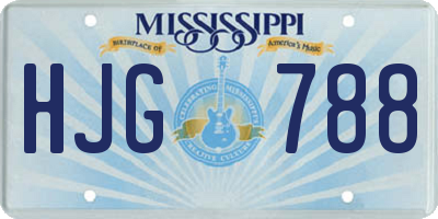 MS license plate HJG788