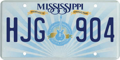 MS license plate HJG904