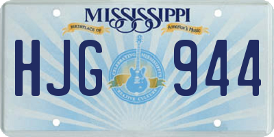MS license plate HJG944