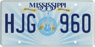 MS license plate HJG960