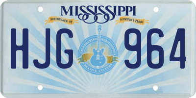 MS license plate HJG964