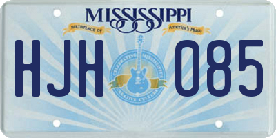 MS license plate HJH085