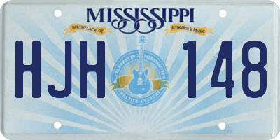 MS license plate HJH148