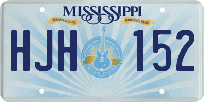 MS license plate HJH152