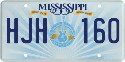 MS license plate HJH160