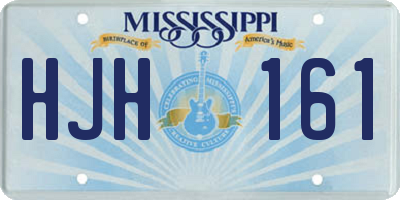 MS license plate HJH161