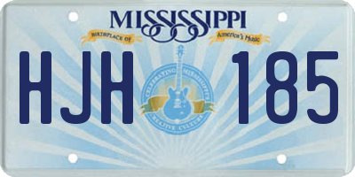 MS license plate HJH185