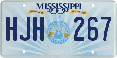 MS license plate HJH267