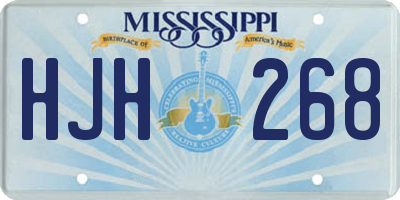MS license plate HJH268