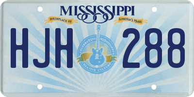 MS license plate HJH288