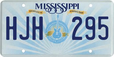 MS license plate HJH295