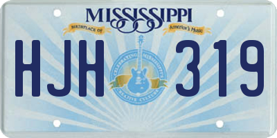 MS license plate HJH319