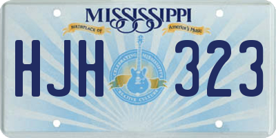 MS license plate HJH323