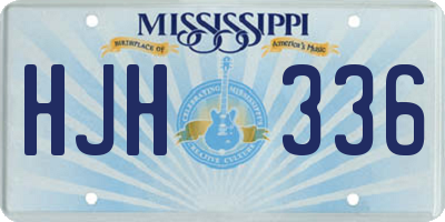 MS license plate HJH336