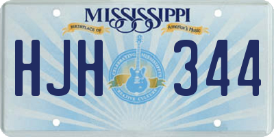 MS license plate HJH344