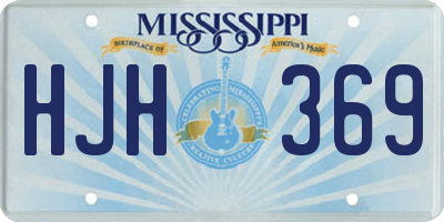 MS license plate HJH369
